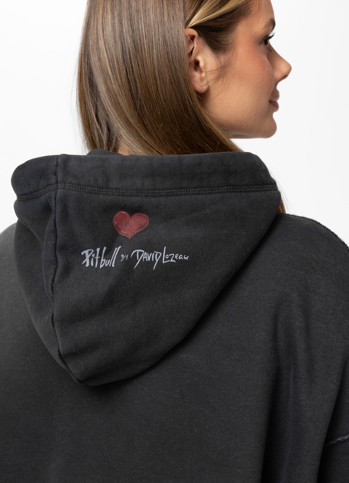 Bluza z kapturem Washed LOVIA THICK & THIN