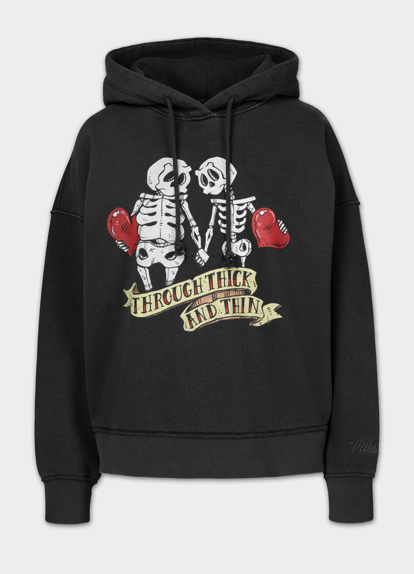 Bluza z kapturem Washed LOVIA THICK & THIN