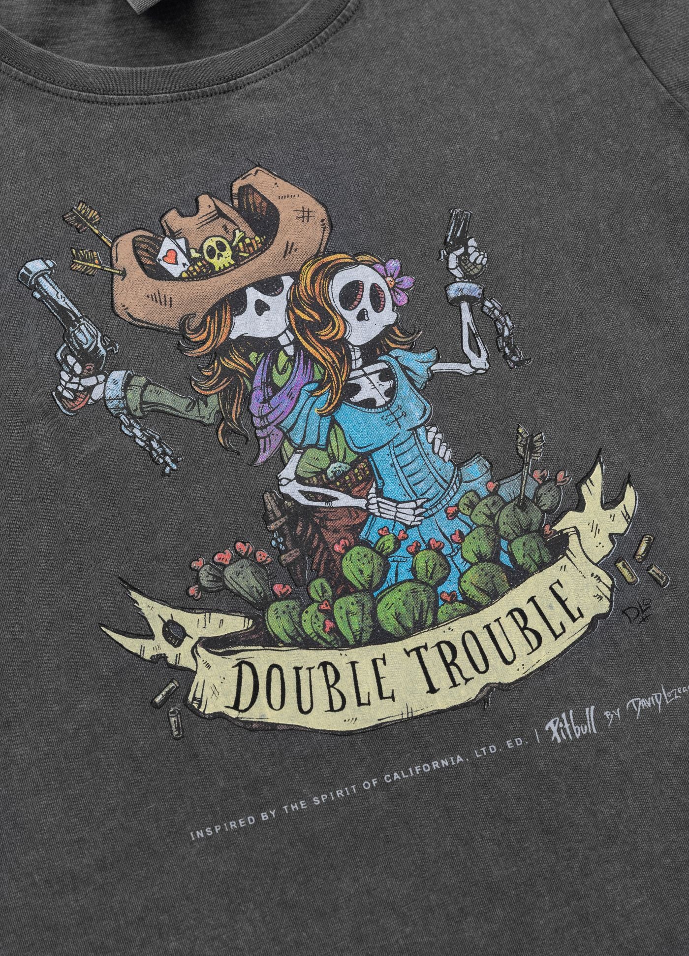 Koszulka damska Denim Washed DOUBLETROUBLE