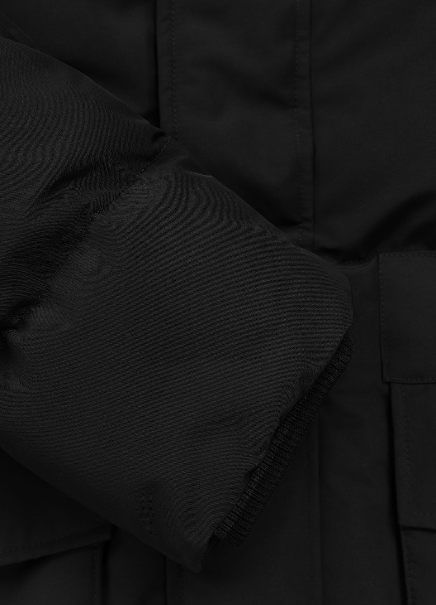 Kurtka zimowa pikowana parka z kapturem FOREST