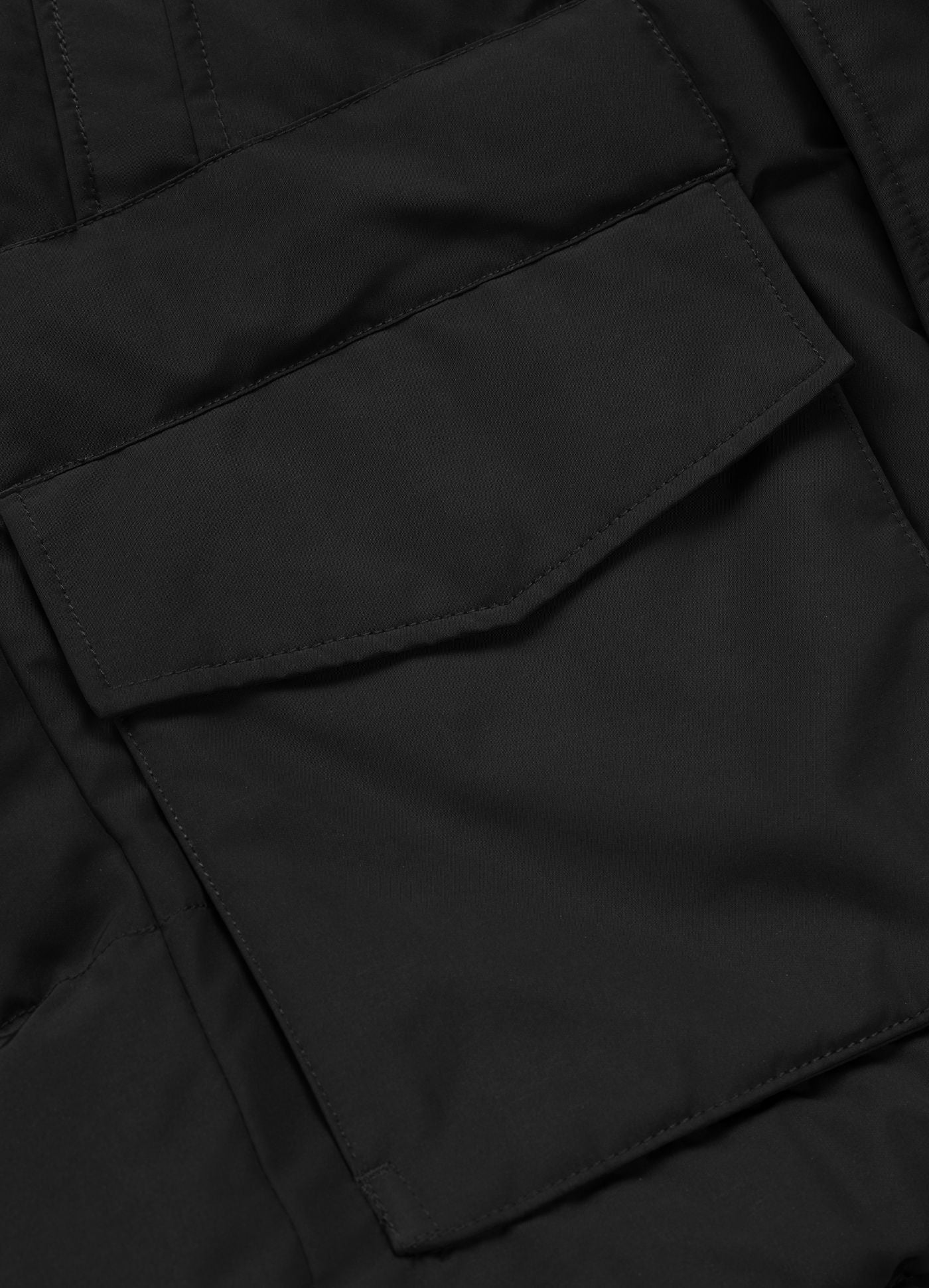 Kurtka zimowa pikowana parka z kapturem FOREST