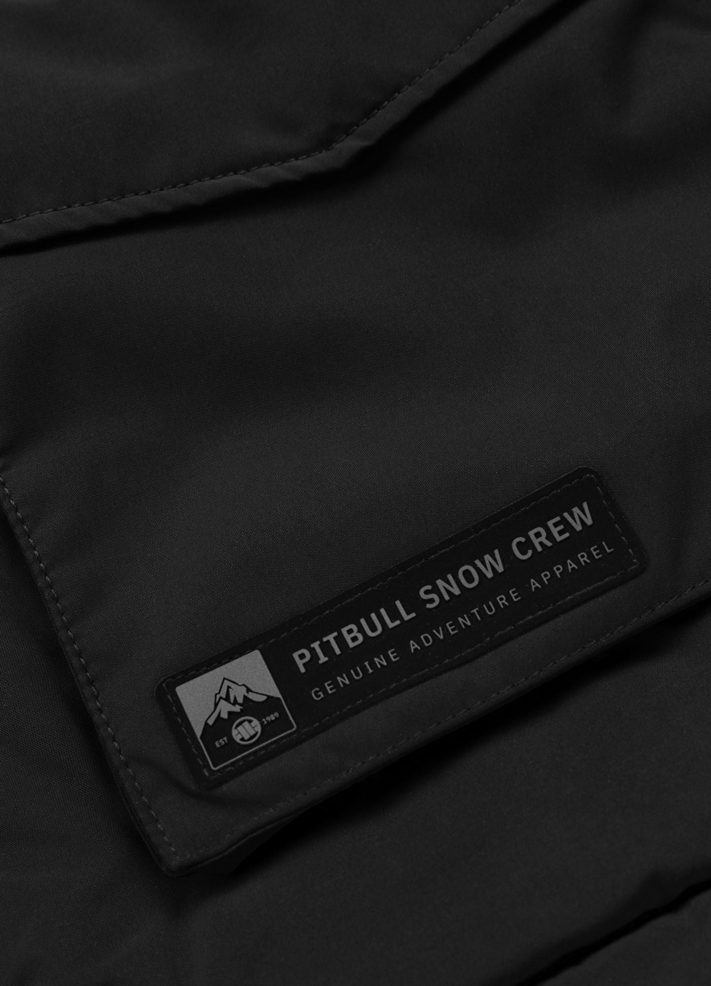 Kurtka zimowa pikowana parka z kapturem FOREST