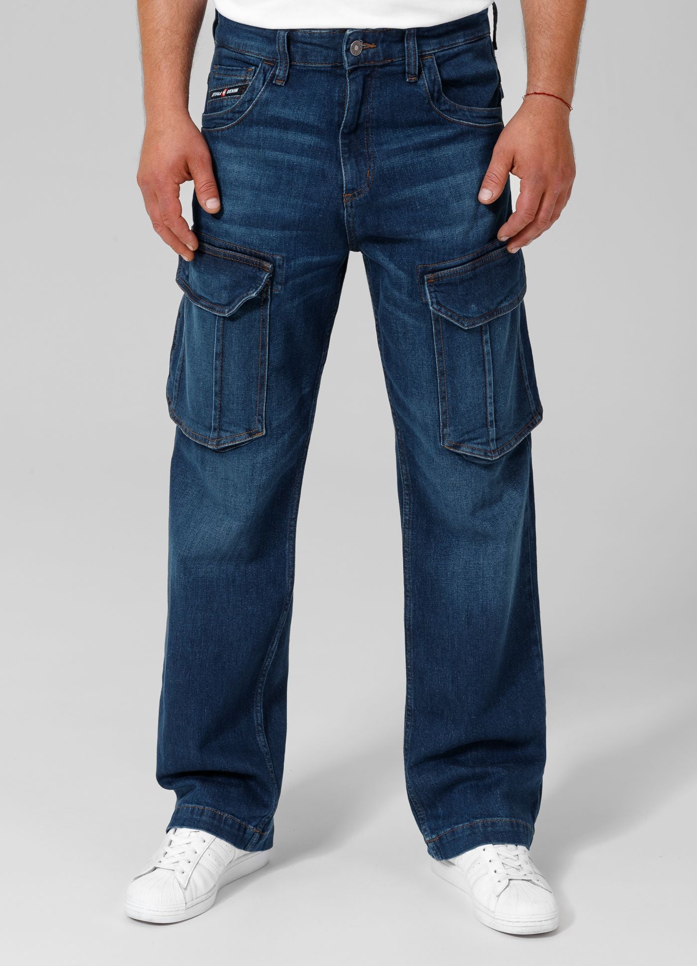 Spodnie Jeansowe bojówki Navy Wash Longspur