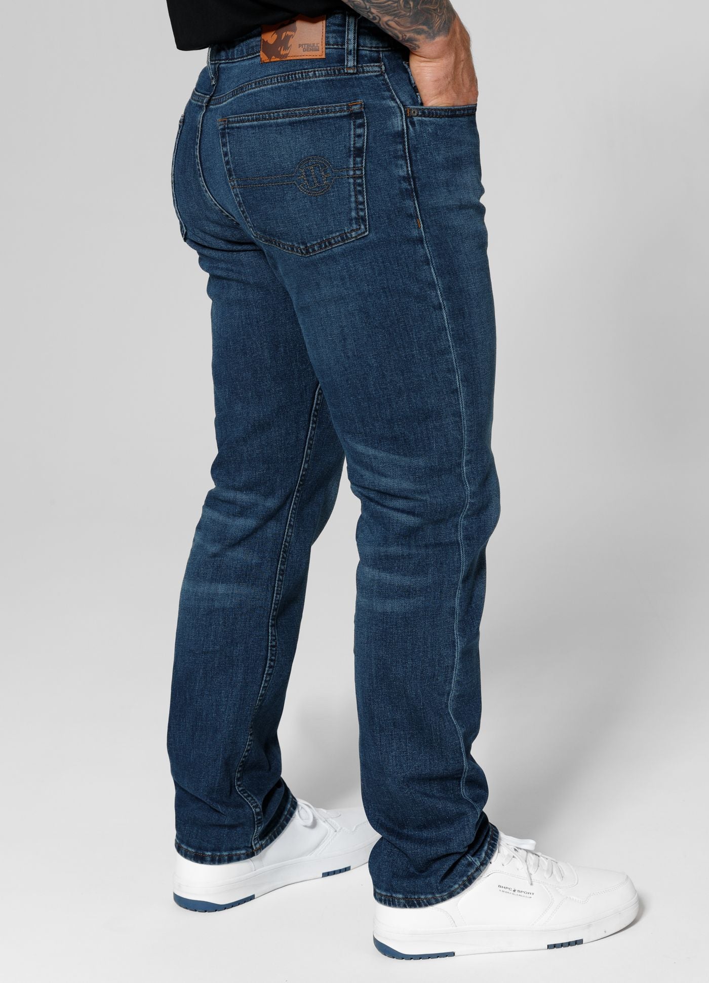 Spodnie Jeansowe Navy Wash Highlander