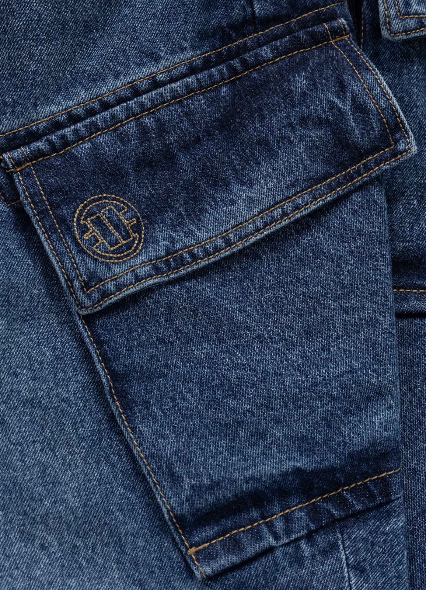 Szorty Jeansowe bojówki Navy Wash STRANDWAY
