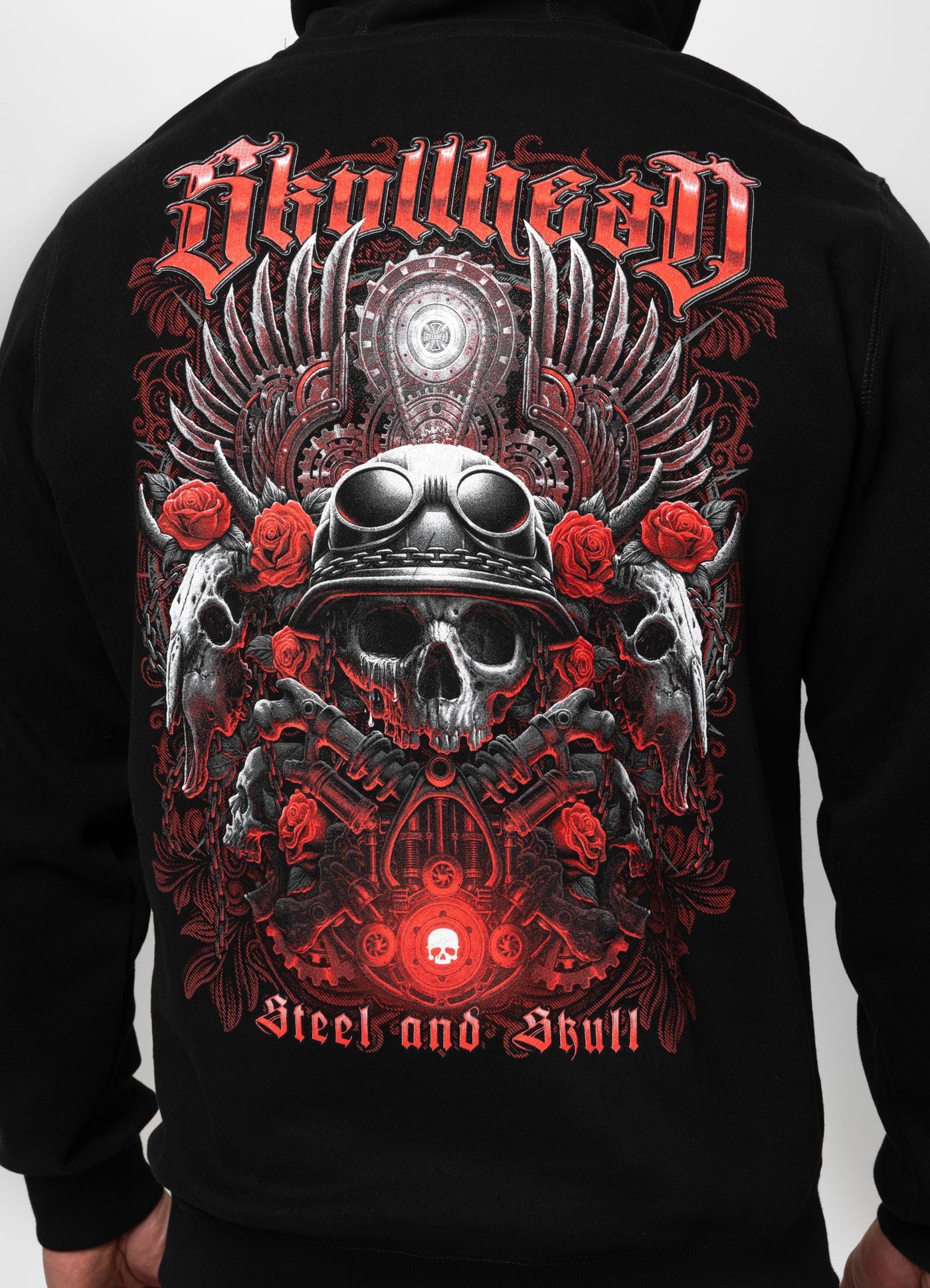 Bluza z kapturem STEEL AND SKULL
