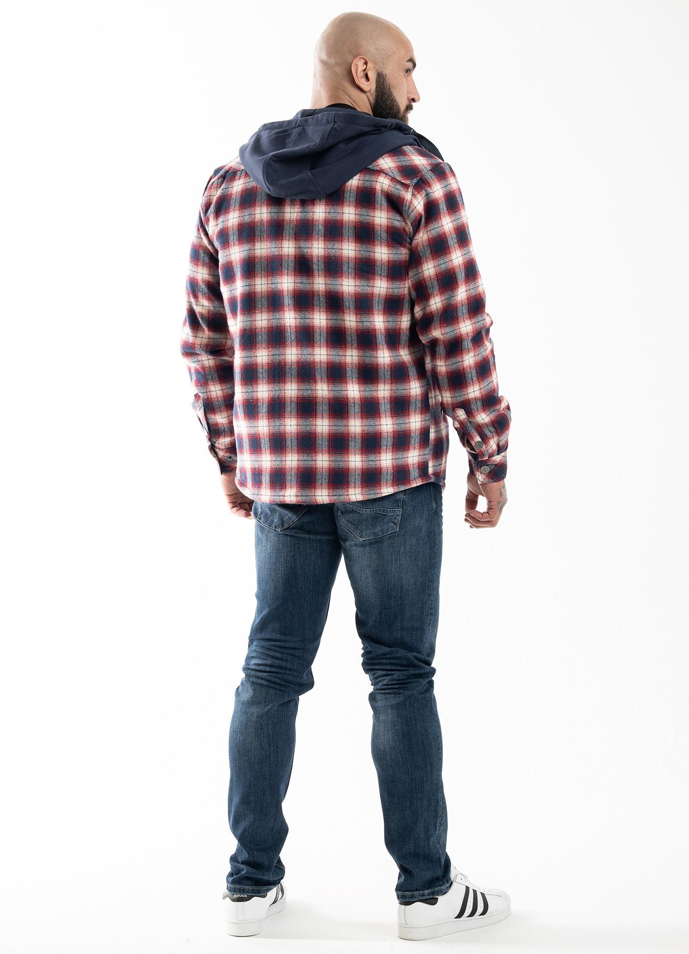 Kurtka flanelowa z kapturem Sherpa