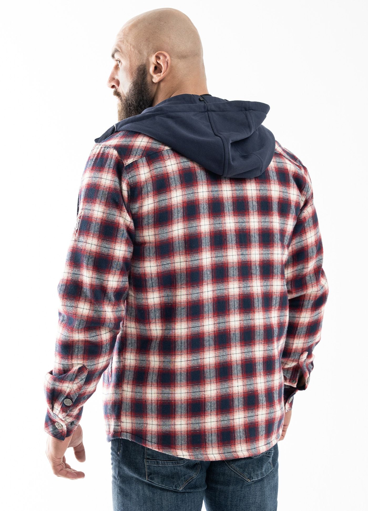 Kurtka flanelowa z kapturem Sherpa