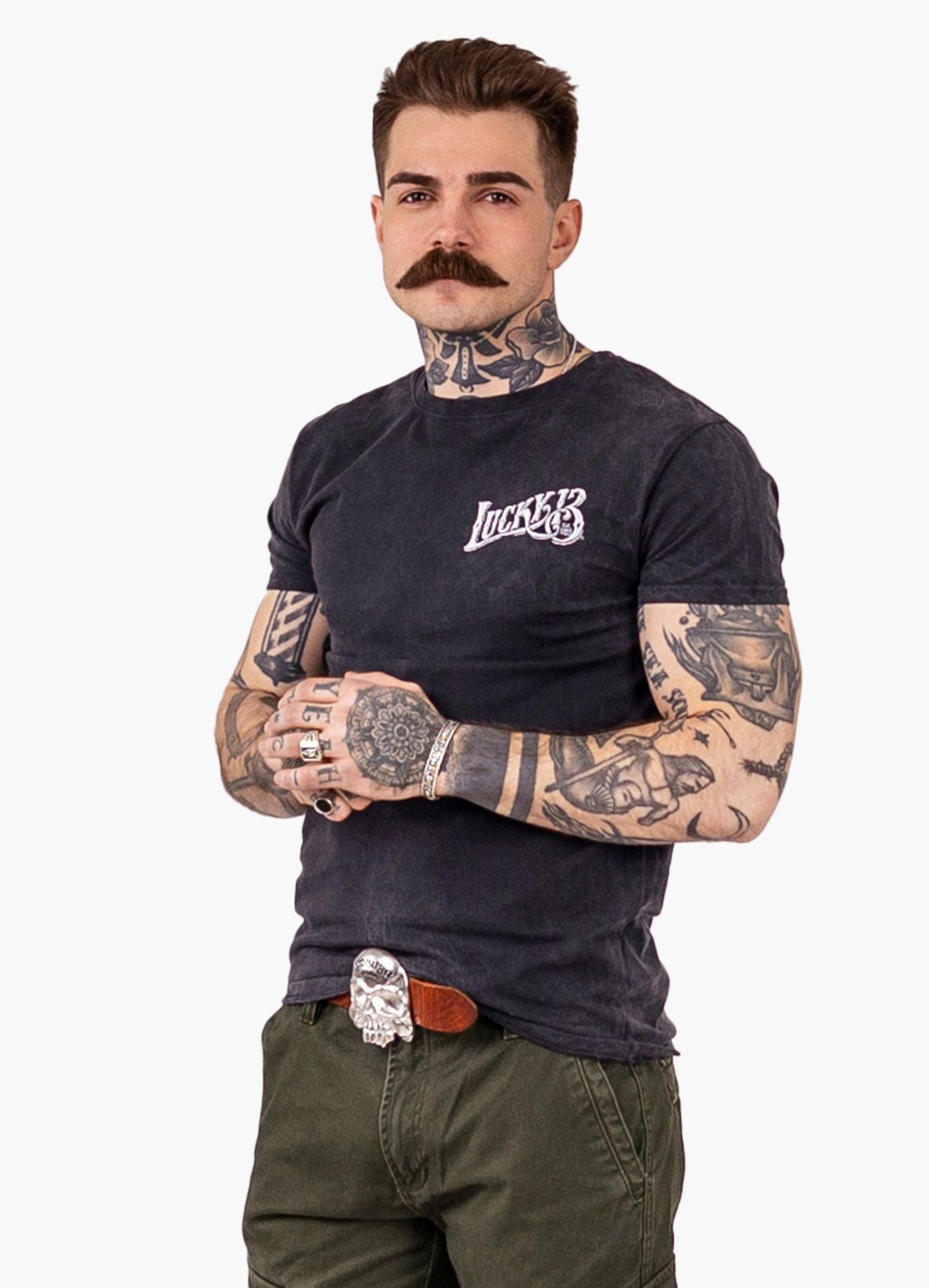 Koszulka Washed Skull Built