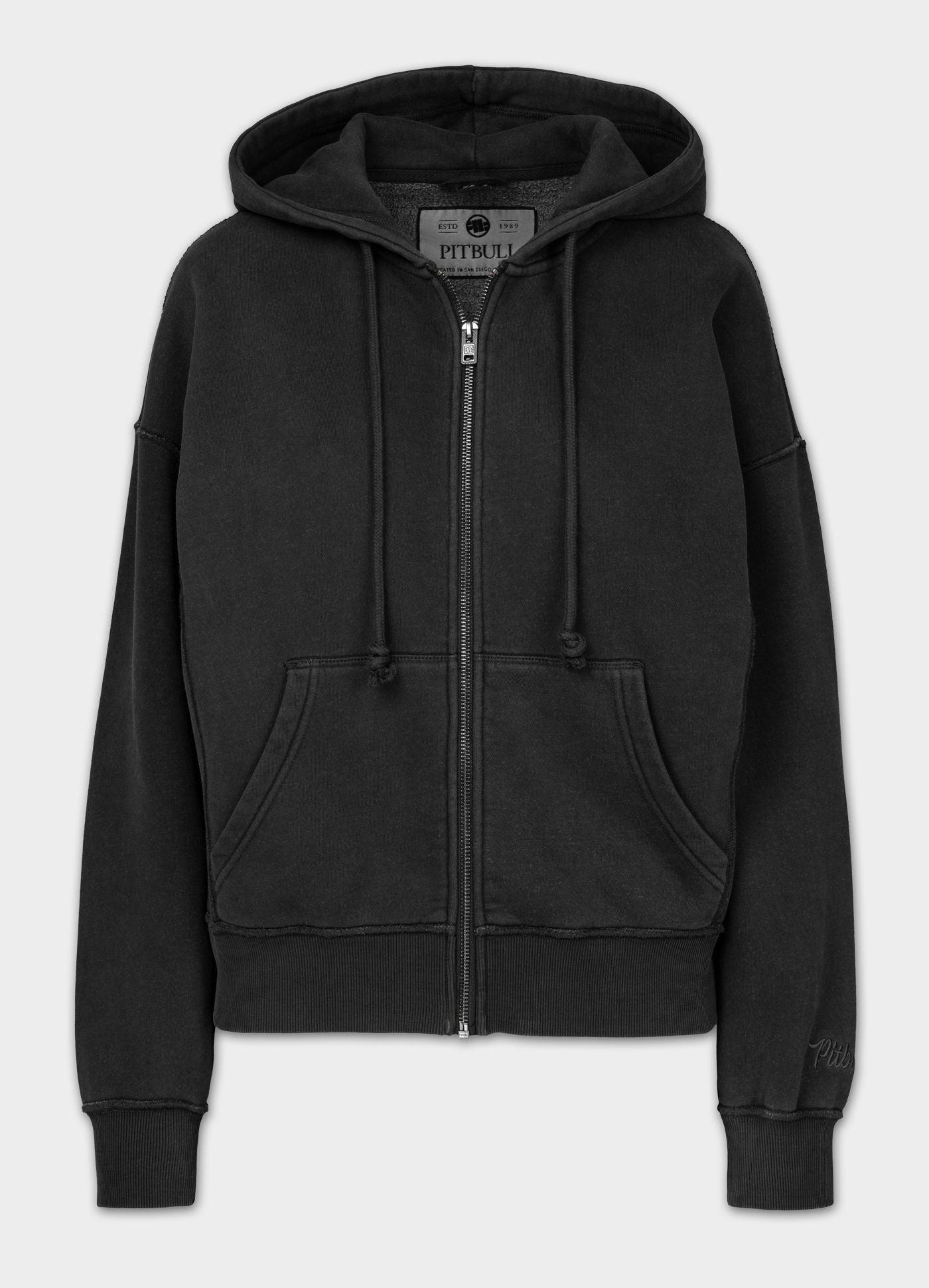 Bluza rozpinana z kapturem Washed LOVIA