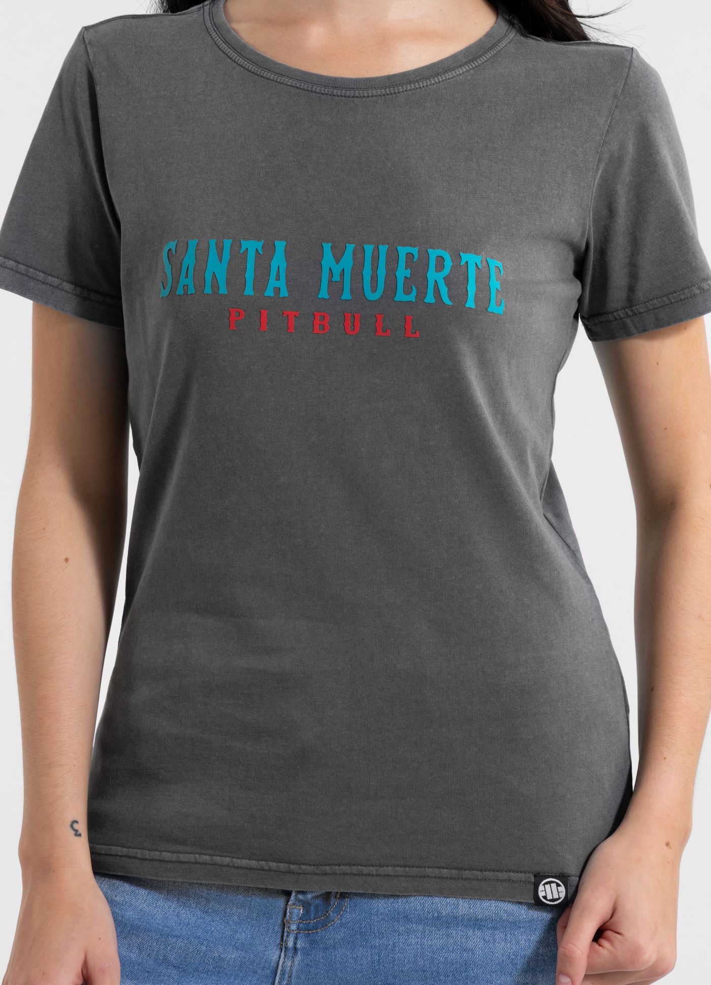 Koszulka damska Denim Washed SANTA MUERTE 25