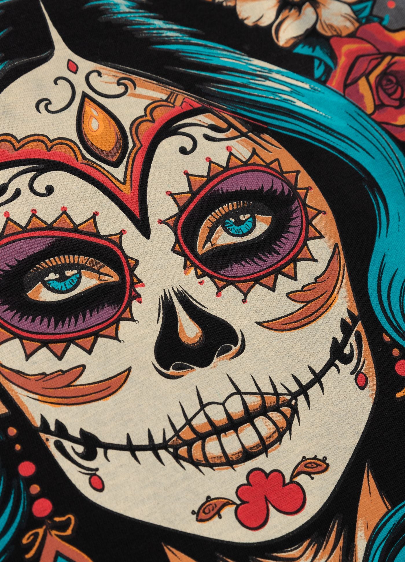 Koszulka damska Denim Washed SANTA MUERTE 25