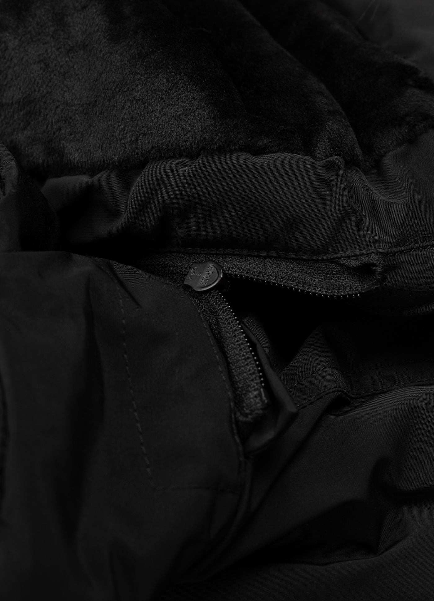 Kurtka zimowa pikowana parka z kapturem FOREST