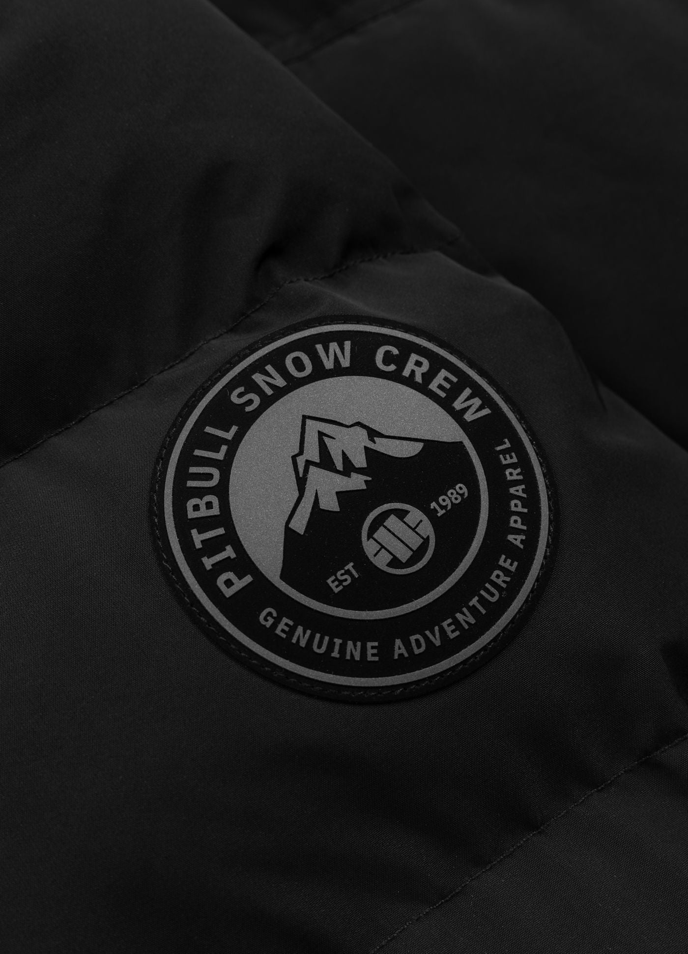 Kurtka zimowa pikowana parka z kapturem FOREST