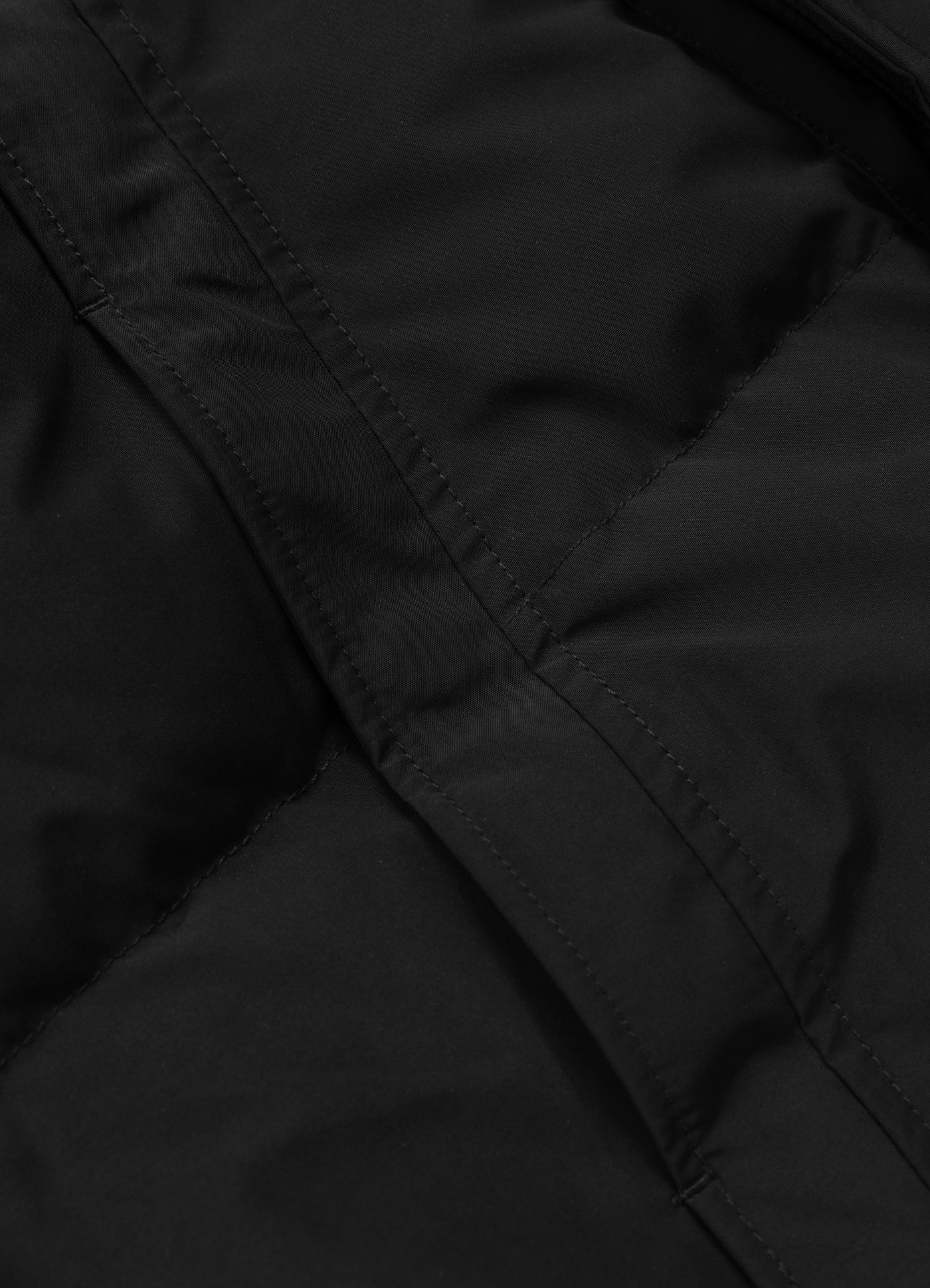 Kurtka zimowa pikowana parka z kapturem FOREST