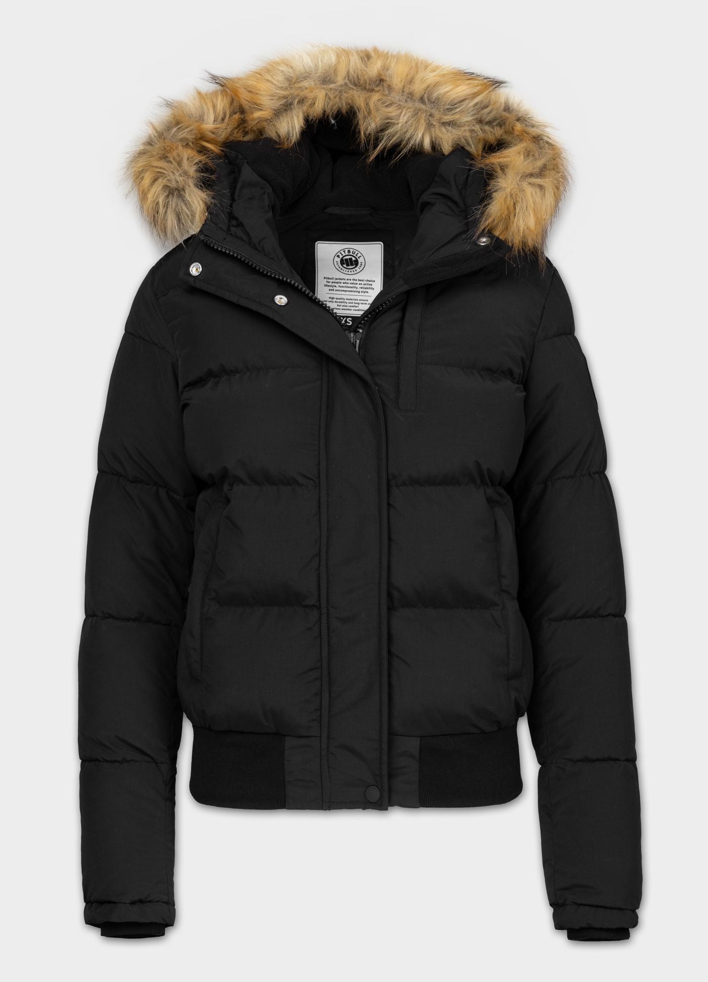 Kurtka zimowa pikowana z kapturem AZALEA