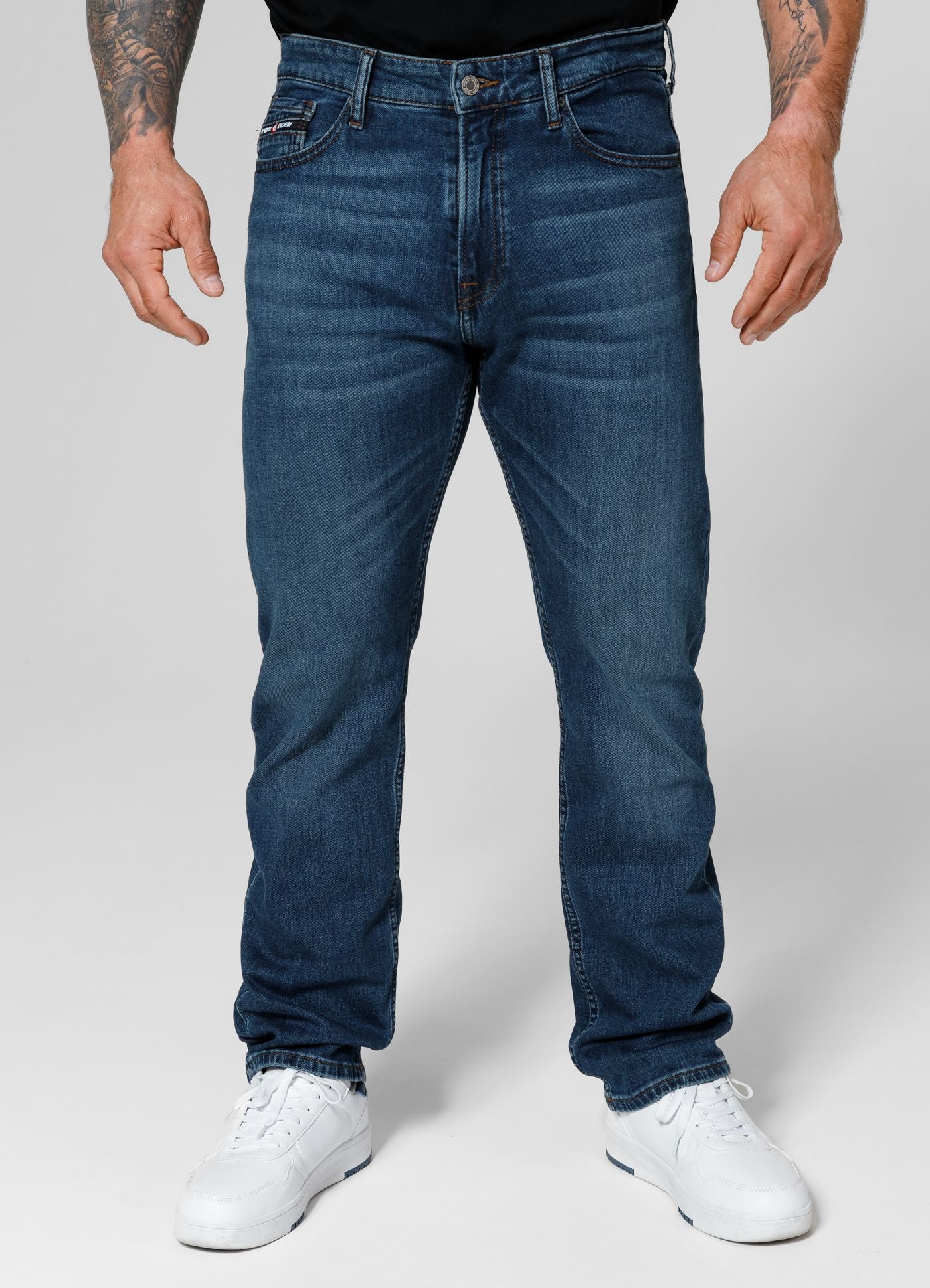 Spodnie Jeansowe Navy Wash Highlander