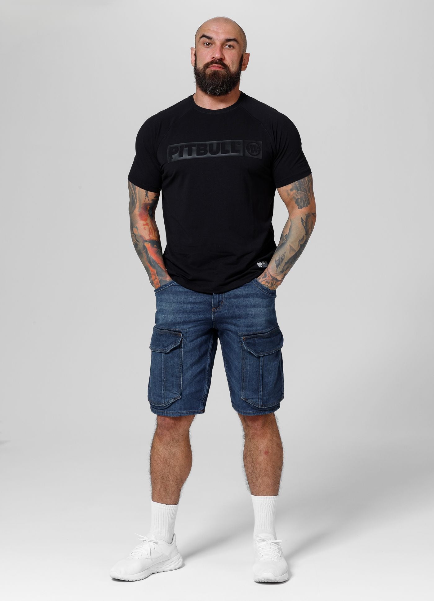 Szorty Jeansowe bojówki Navy Wash Longspur