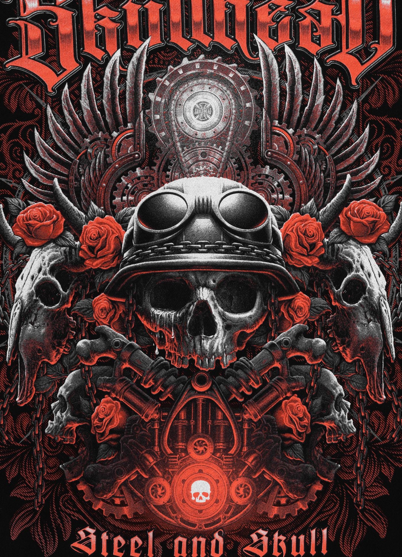 Bluza z kapturem STEEL AND SKULL