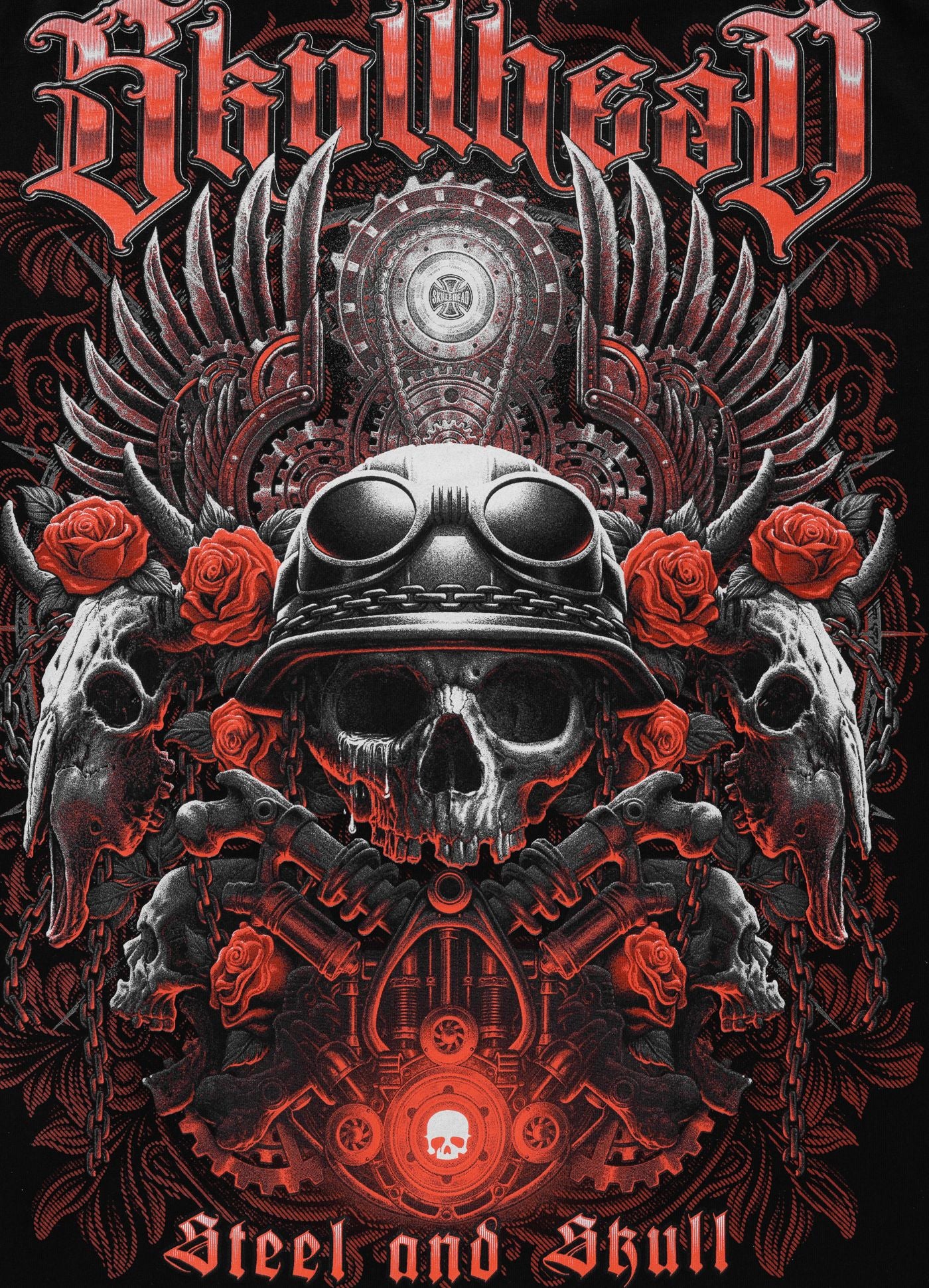 Koszulka STEEL AND SKULL
