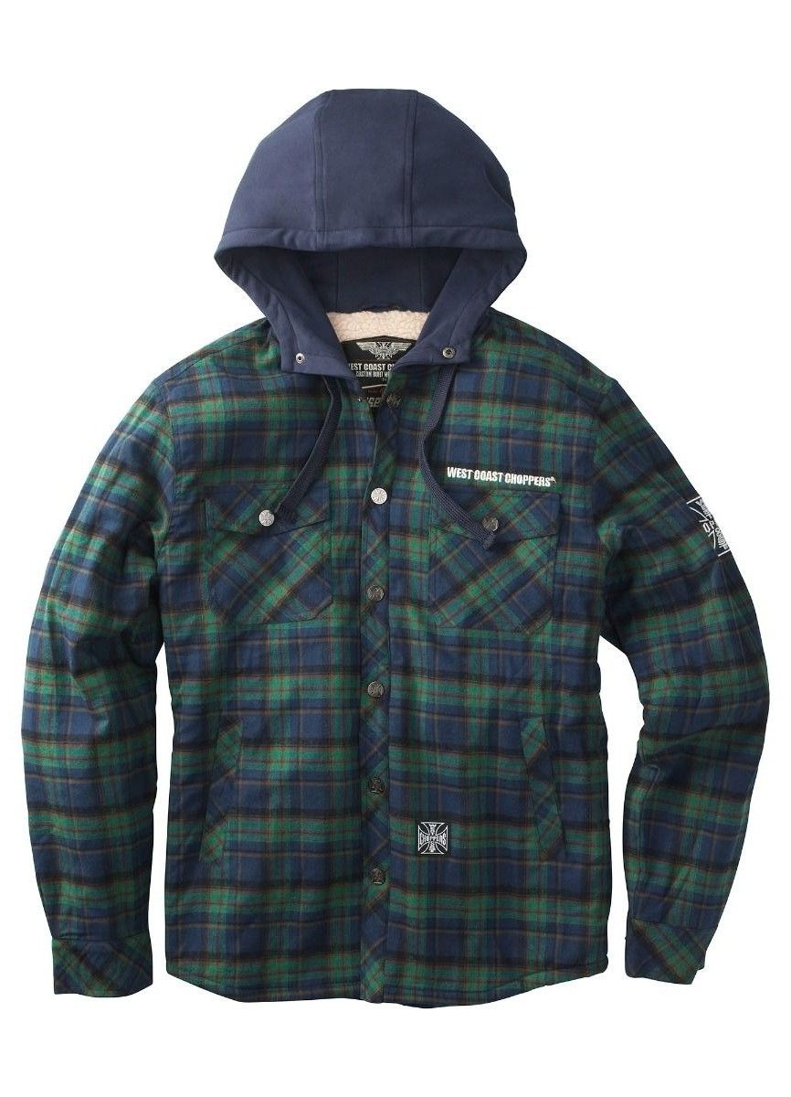 Kurtka flanelowa z kapturem Sherpa