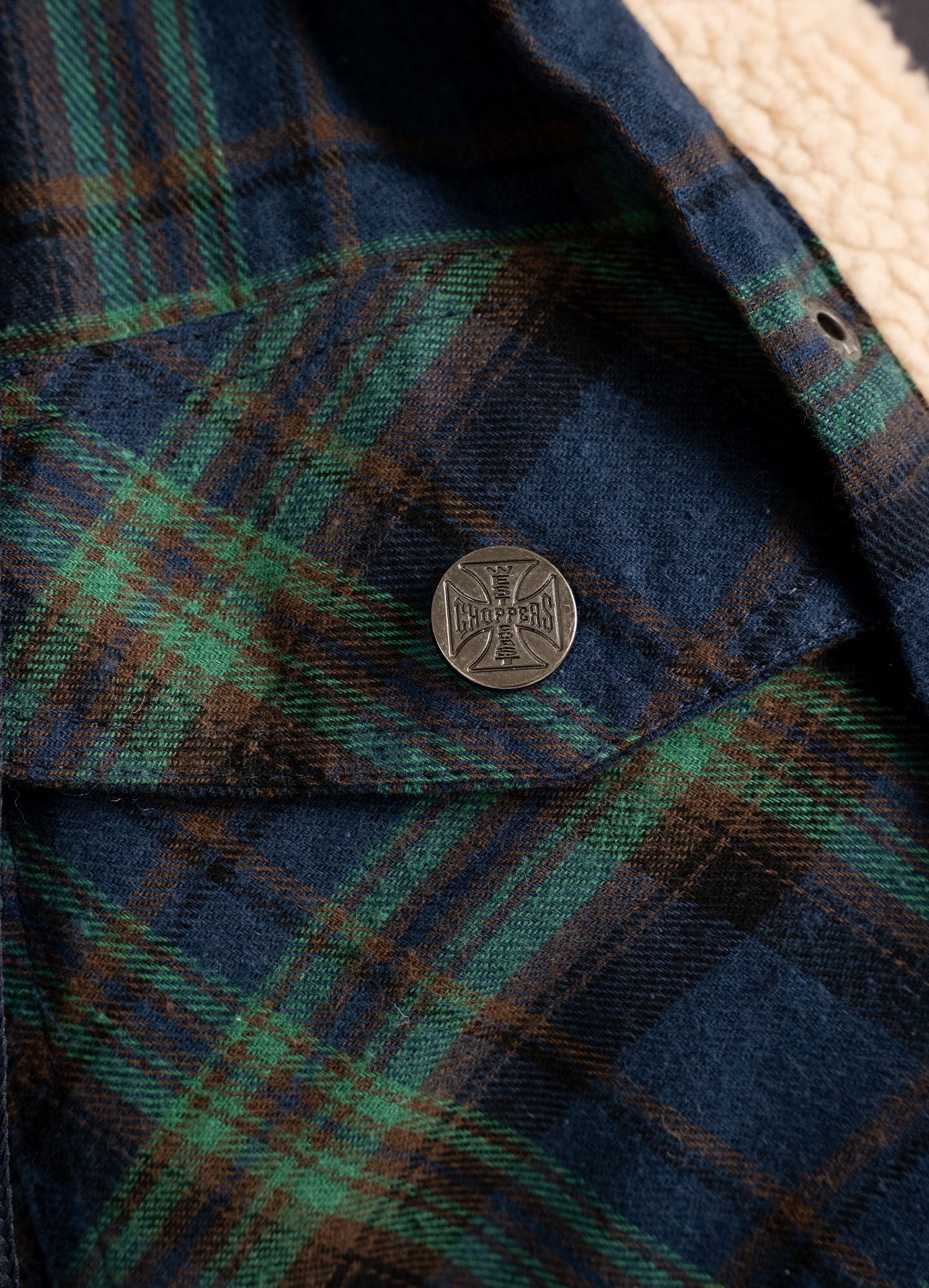 Kurtka flanelowa z kapturem Sherpa